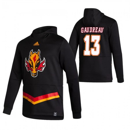 Calgary Flames Johnny Gaudreau 13 2020-21 Reverse Retro Hoodie Sawyer - Mannen